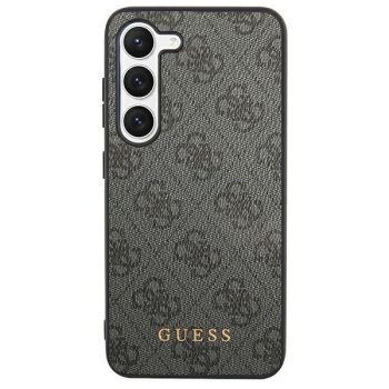 Samsung Galaxy S24+ Plus (SM-S926) Guess 4G Metal Gold Logo Case Cover, Black | Чехол Кейс Бампер...