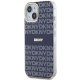 DKNY iPhone 15 vāciņš IML Mono & Stripe MagSafe, zils