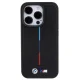 BMW Quilted Tricolor MagSafe Case for iPhone 15 Pro Max Black