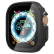 Aizsargvāciņš ar rūdītu stiklu Spigen Thin Fit 360 priekš Apple Watch Ultra 49mm, melns