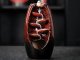 Ceramic Waterfall Incense Burner with 10 Cones, Red