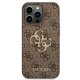 Guess 4G Big Metal Logo Case for iPhone 14 Pro Brown