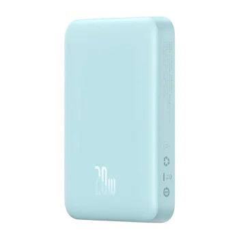 Ārējais akumulators Baseus Magnetic Mini 10000mAh, 20W, MagSafe, zils