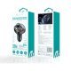 Bluetooth FM Transmitter for Car, Devia 30W PD USB-C & Dual USB Car Charger Adapter, black
