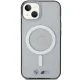 Чехол BMW Silver Ring MagSafe для iPhone 15 / 14 / 13 - Прозрачный