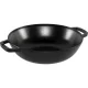 Staub Cast Iron Wok with Glass Lid 30 cm, 4.19 L, Black