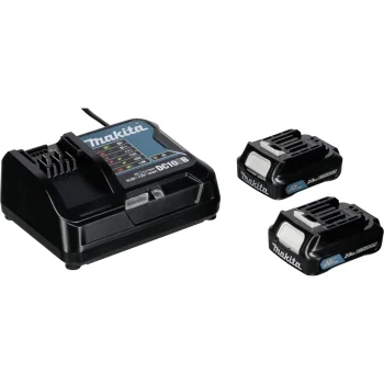 Makita akumulatoru un lādētāja komplekts 197658-5 (2x BL1021B + DC10SB + Makpac)