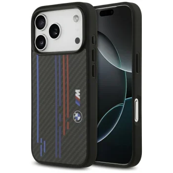 BMW iPhone 17 Pro vāciņš M Kevlar Lines & Logo MagSafe, melns