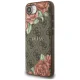 Guess 4G Flowers Print MagSafe vāciņš iPhone 16e, brūns