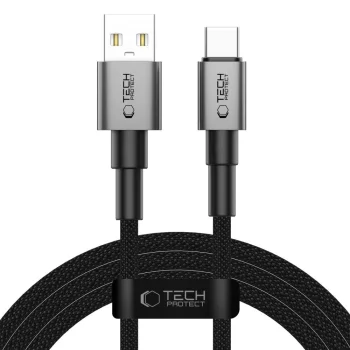 Кабель Tech-Protect UltraBoost DNA USB-A - USB-C, 15W, 3A, 200см, серый