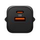 Spigen Essential EE352EU USB‑C / USB‑A 35W sienas lādētājs – melns