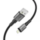 Кабель Tech-Protect UltraBoost DNA USB-A / Lightning 100 см серый