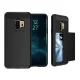 Samsung Galaxy S9 (G960F/DS) Slide Card Holder PC + TPU Hybrid Back Case Cover, Black | Чехол Кабура для...