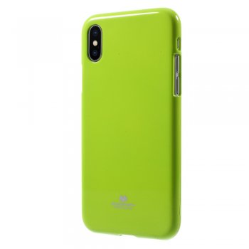 Apple iPhone X / Xs 10 5.8" MERCURY GOOSPERY Glitter Powder TPU Gel Case Cover, Green | Telefona Maciņš Vāciņš Apvalks Bampers