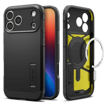 Чехол Spigen для iPhone 17 Pro Tough Armor T Mag Magsafe, черный