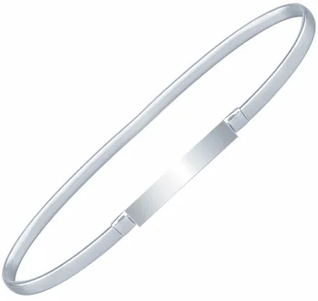 Elastīga metāla josta kleitai 70 cm, sudraba