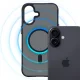 3mk iPhone 17 vāciņš Smoke MagCase, melns puscaurspīdīgs