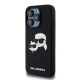 Karl Lagerfeld iPhone 15 Pro Max Case Silicone Karl & Choupette MagSafe, Black
