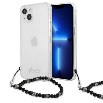 Чехол Guess Pearl для Apple iPhone 13 mini, Прозрачный / Черный