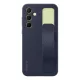 Samsung stāvošs turētāja vāciņš EF-GA556TBEGWW priekš Galaxy A55 ar rokturi - zili-melns | Standing Grip Case ...