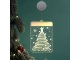 3D LED Window Stained Glass, Christmas Decoration, Warm Light