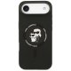 Karl Lagerfeld silikona Karl&Choupette Ring MagSafe maciņš iPhone 17 Air – melns | Phone Case Cover