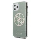 Guess 4G Circle Glitter vāciņš iPhone 11 Pro Max, haki