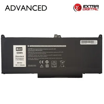 Extra Digital Advanced klēpjdatora akumulators DELL MXV9V, 7200mAh, 7.6V