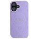 Чехол Guess Saffiano Peony Classic Logo MagSafe для iPhone 16 - Фиолетовый