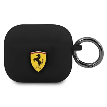 Ferrari Fea3silbk Airpods 3 Cover Black/black Silicone