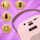 Bezvadu Bluetooth karaoke skaļrunis ar mikrofonu un RGB