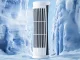 Mini galda kolonnas ventilators ar LED lampu, 2 ātrumi, USB, 16039