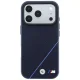 Чехол BMW M Tire Track Blue Line MagSafe для iPhone 17 / 18 Pro Max, Navy Blue