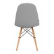 Ergonomic Scandinavian Chair 4Rico QS-185 Eco-Leather, Grey