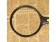 Large Reading Magnifying Glass with LED Light 130mm, 2x / 5x Magnification, Black