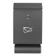 Wall Mount Mailbox with Newspaper Holder ModernHome, Locking Galvanized Steel, Anthracite