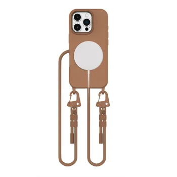 Чехол Tech-Protect для iPhone 16 Pro Max MagNecklace MagSafe, коричневый