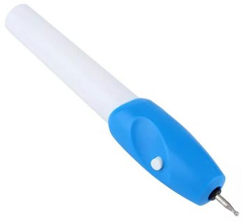 Compact Wireless Engraving Pen AG848, White/Blue