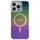 Guess iPhone 15 Pro vāciņš IML Iridescent MagSafe, melns