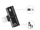 Lightning 2-in-1 adapteris un sadalītājs iPad / iPhone, melns
