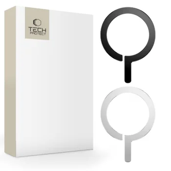 Tech-Protect MetalRing universālie MagSafe magnētiskie gredzeni, melns/sudraba