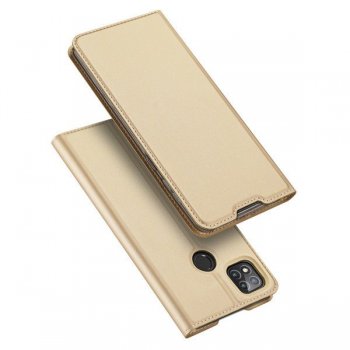 Xiaomi Redmi 9C DUX DUCIS Magnetic Case Cover, Gold | Telefona Vāciņš Maciņš Apvalks Grāmatiņa