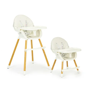 ECOTOYS transformējams barošanas krēsliņš 2 in 1, bēšs