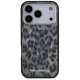 Karl Lagerfeld IML leoparda raksta MagSafe vāciņš iPhone 17 Pro - melns | Leopard Pattern Phone Case Cover Black