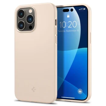 Apple iPhone 14 Pro Max 6.7'' Spigen Thin Fit Case Cover, Sand Beige | Чехол Кабура Кейс Бампер...