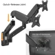 Divu Monitoru Sienas Stiprinājums 17-32\" Līdz 9kg