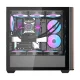 Darkflash DS900WS datora korpuss ar 4 ventilatoriem, melns