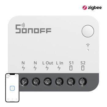 Viedais ZigBee mini slēdzis SONOFF ZBMINIR2 10A 2400W