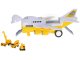 Kids Toy Transport Cargo Transporter Aircraft Airplane + 6 Construction Cars