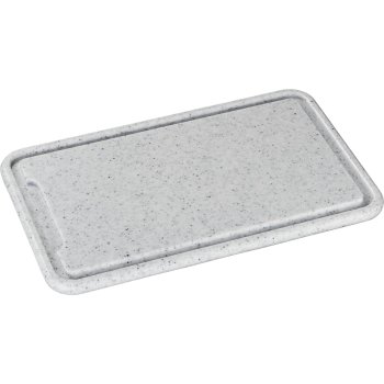 Zassenhaus 60065 Plastic Carving Board, 36x23 cm, Light Grey